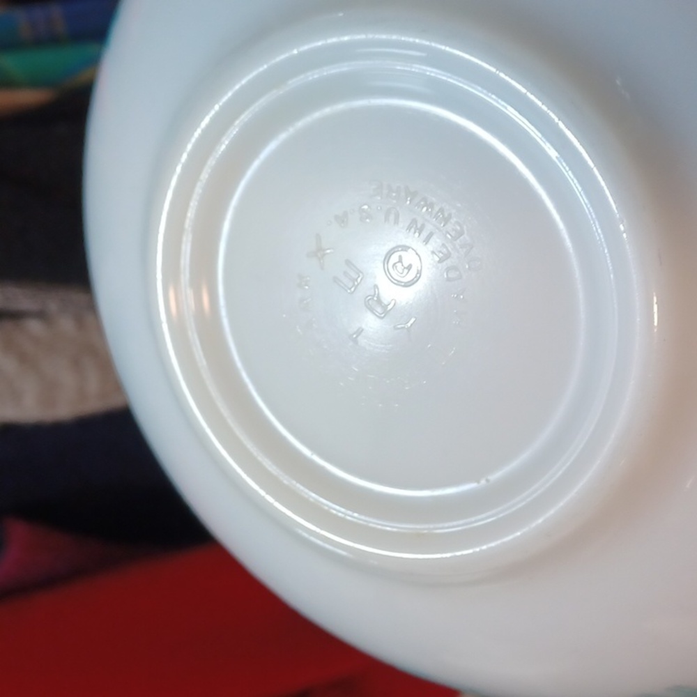 Pyrex Vintage  ButterPrint #443  Turquoise Cinderella Mixing Bowl - Picture 7 of 11